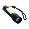Lampe de poche rechargeable COB en aluminium – USB, zoom et projecteur