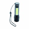 Lampe de poche rechargeable COB en aluminium – USB, zoom et projecteur