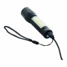 Lampe de poche rechargeable COB en aluminium – USB, zoom et projecteur