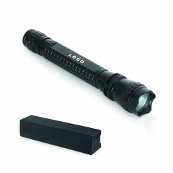 Lampe de poche en aluminium avec LED – 2 piles AA incluses