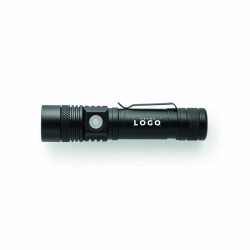 Lampe de poche rechargeable 5W en aluminium – LED 300 lumens, USB-C