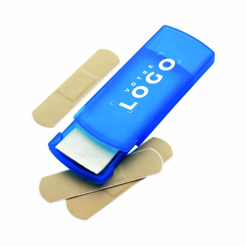 Set de 5 pansements dans étui plastique givré – Couleurs variées