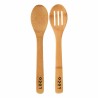Set de 2 Cuillères à Salade en Bambou Naturel – Personnalisable