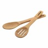 Set de 2 Cuillères à Salade en Bambou Naturel – Personnalisable
