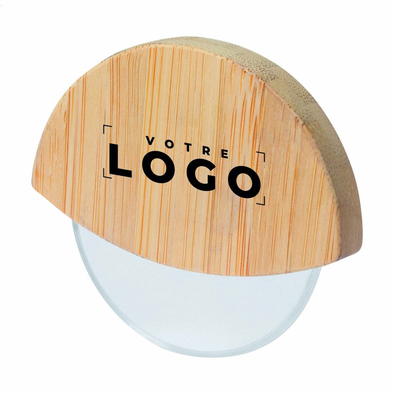 Roulette à Pizza Bambou – Ustensile Personnalisable pour Entreprises