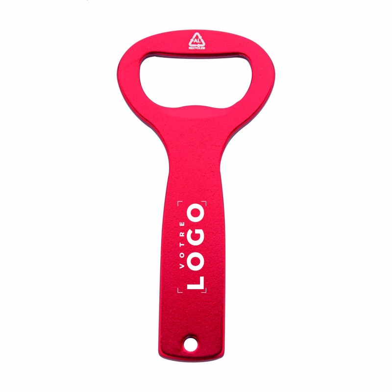 Décapsuleur aluminium recyclé personnalisable – Goodie durable