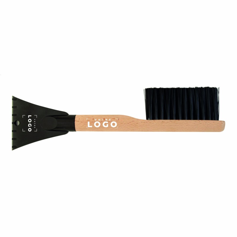 Grattoir ABS Recyclé avec Brosse & Bambou – Goodie Hiver