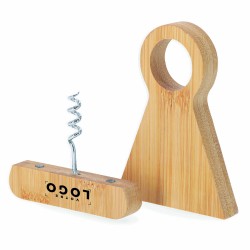 Tire-Bouchon en Bambou Support Bouteille – Goodie Écologique