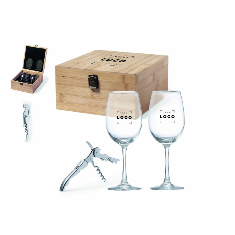 Service à Vin Bambou – Goodie Élégant & Personnalisable