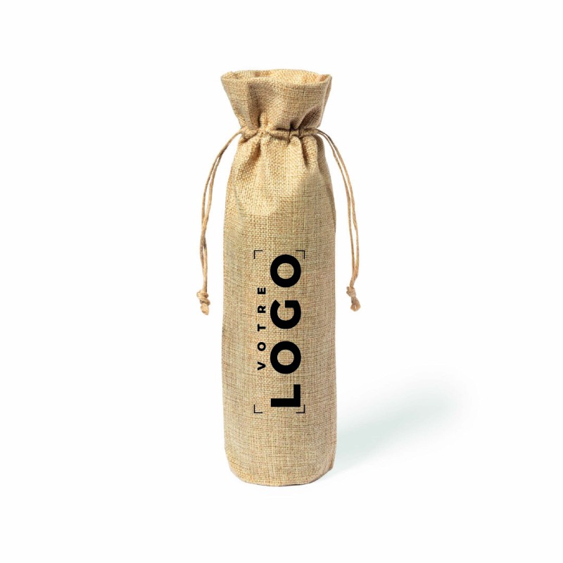 Sac à Bouteille Toile de Jute – Goodie Écologique & Personnalisable