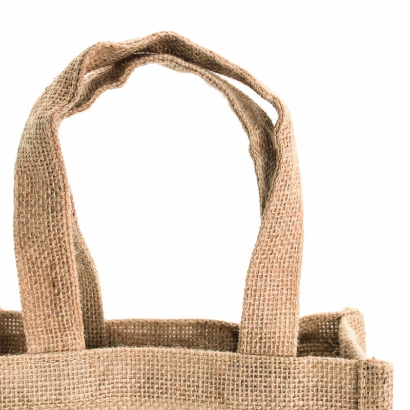 Sac Jute Laminé 2 Bouteilles – Goodie Pratique & Personnalisable