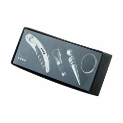 Set à Vin 4 Accessoires – Bouchon, Tire-Bouchon & Bec Verseur