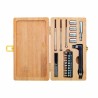 Ensemble d’outils 21 pièces – Boîte en bambou personnalisable