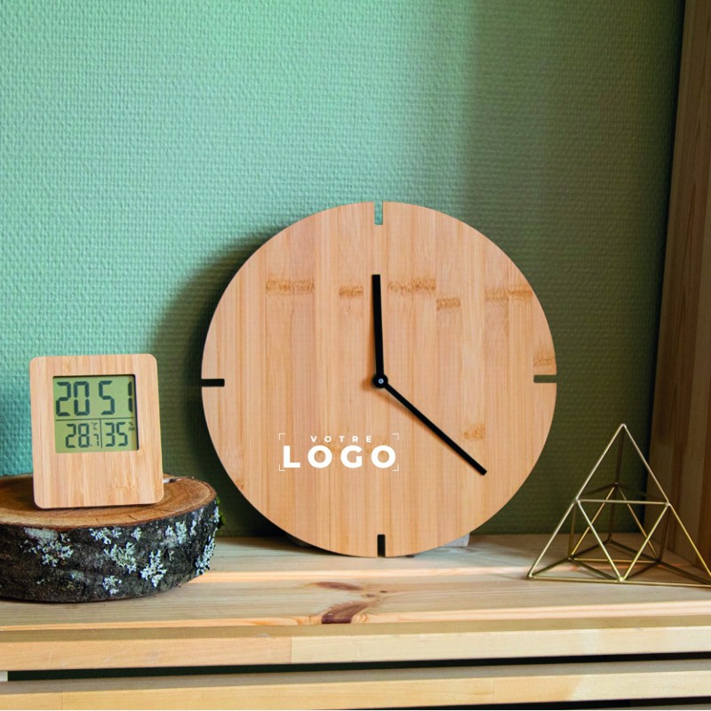 Horloge murale bambou – Design élégant et personnalisable