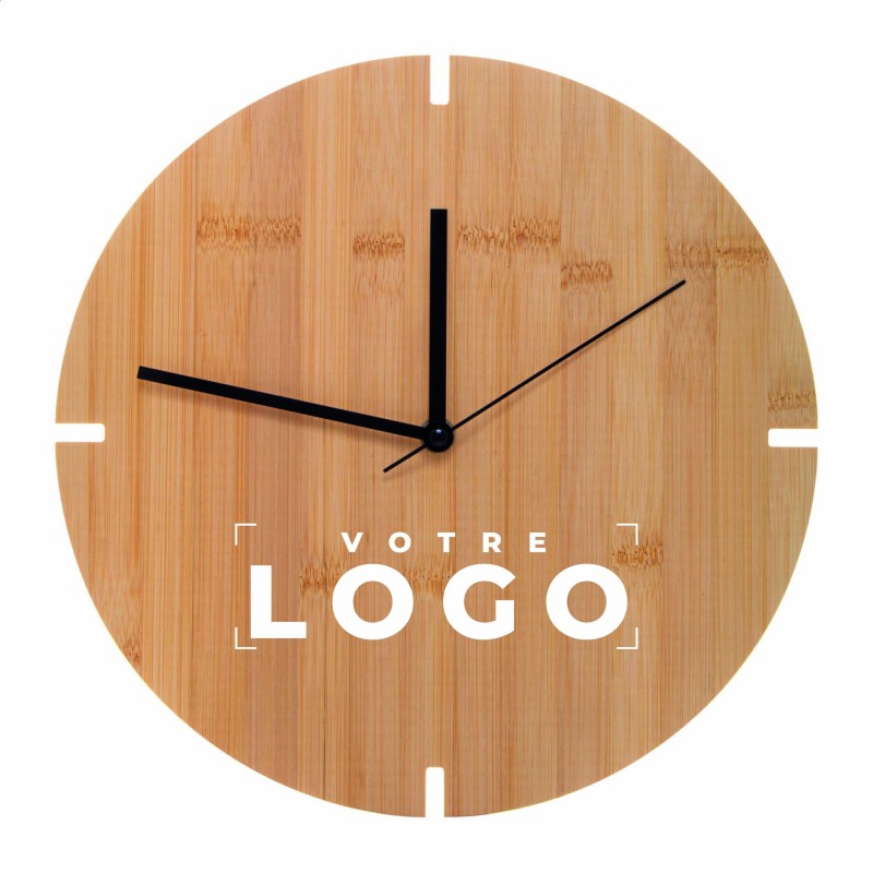 Horloge murale bambou – Design élégant et personnalisable