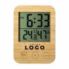 Station météo et horloge bambou – Personnalisable et design