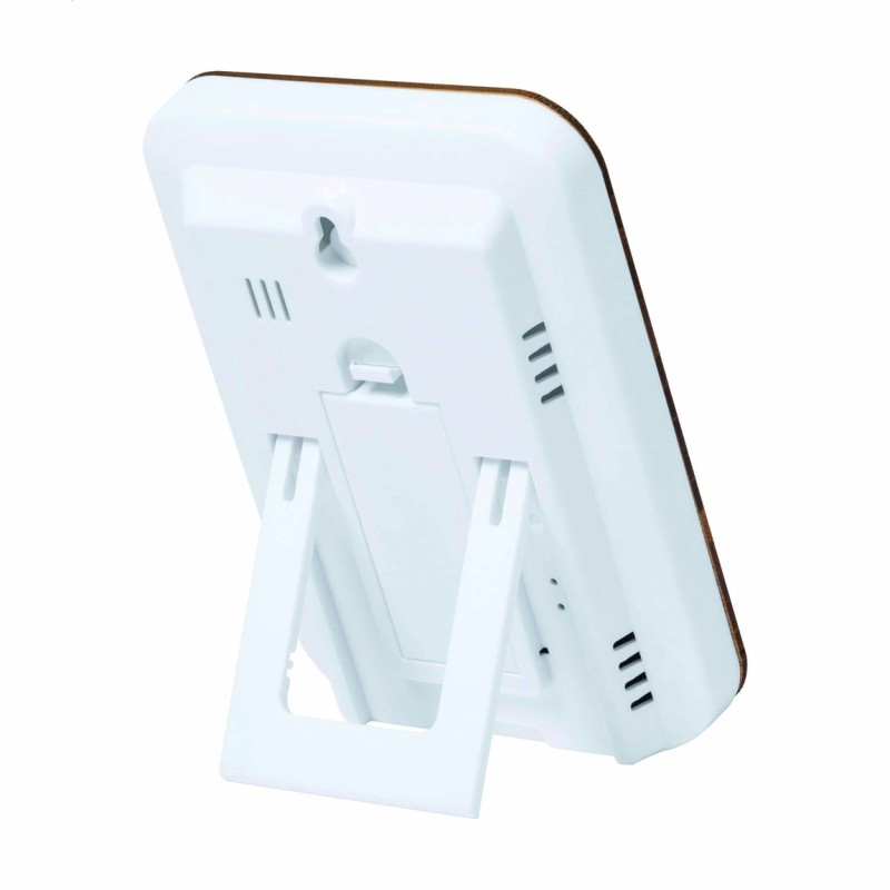 Station météo et horloge bambou – Personnalisable et design