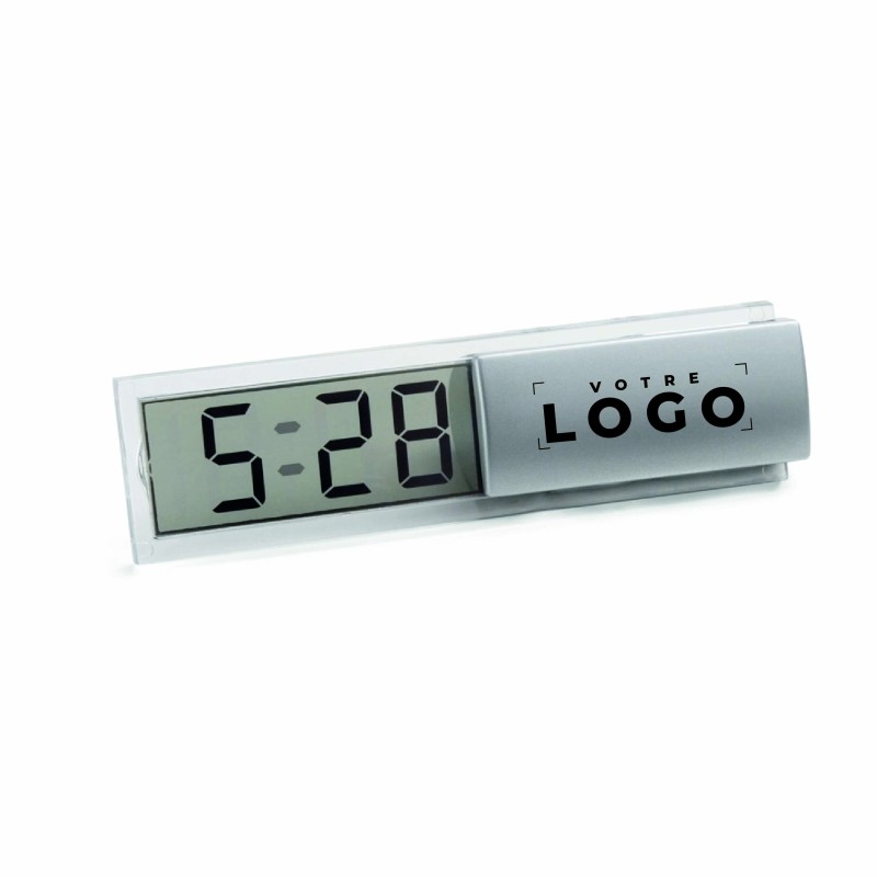 Horloge de bureau numérique LCD – Compacte et personnalisable