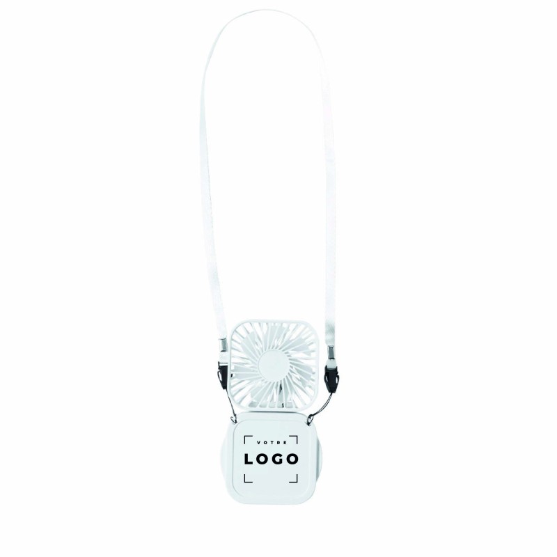 Ventilateur portable de cou en ABS – Pliable et personnalisable