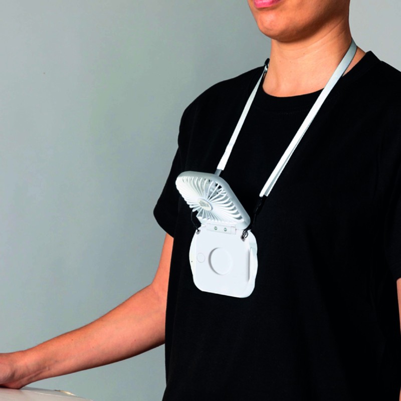 Ventilateur portable de cou en ABS – Pliable et personnalisable