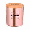 Bougie parfumée vanille – Métal, bambou et personnalisable