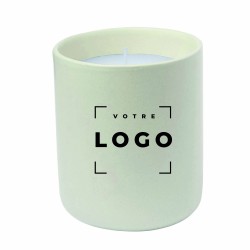 Bougie aromatique vanille – Céramique ou verre personnalisable