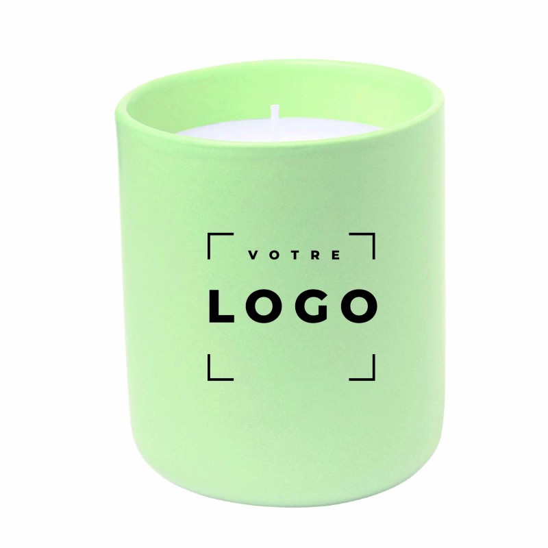 Bougie aromatique vanille – Céramique ou verre personnalisable