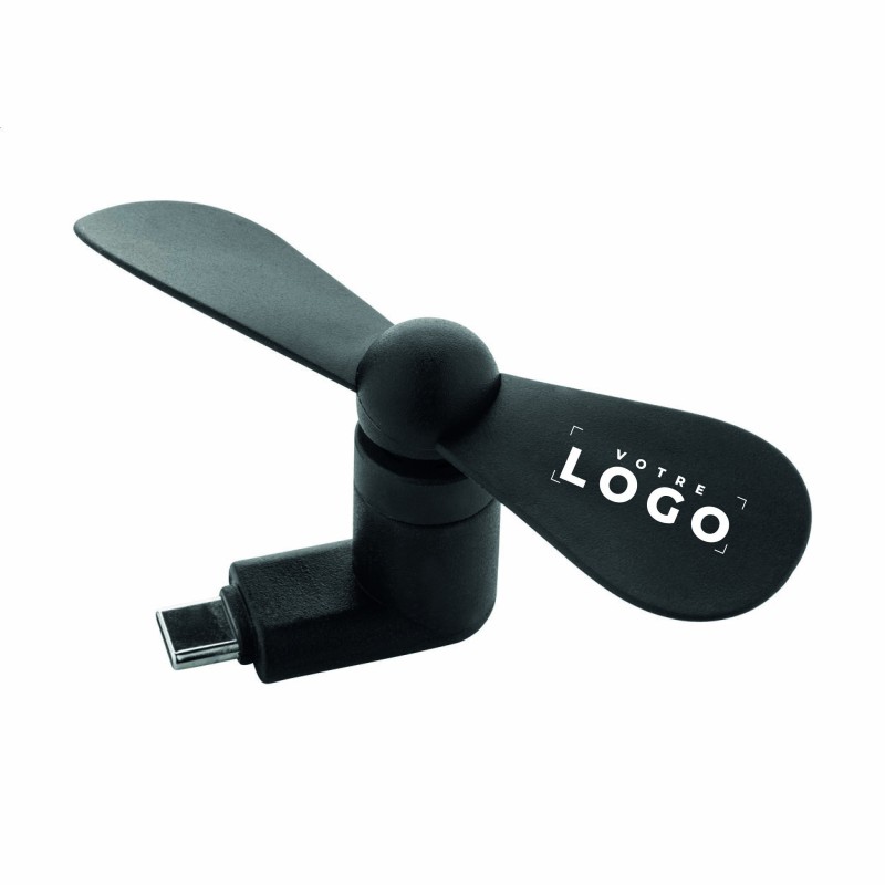 Ventilateur téléphone portable USB-C – Compact et personnalisable
