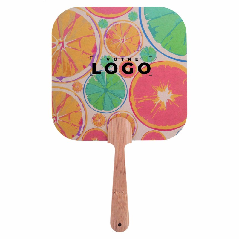 Éventail sur-mesure personnalisable en bambou | Goodies éco