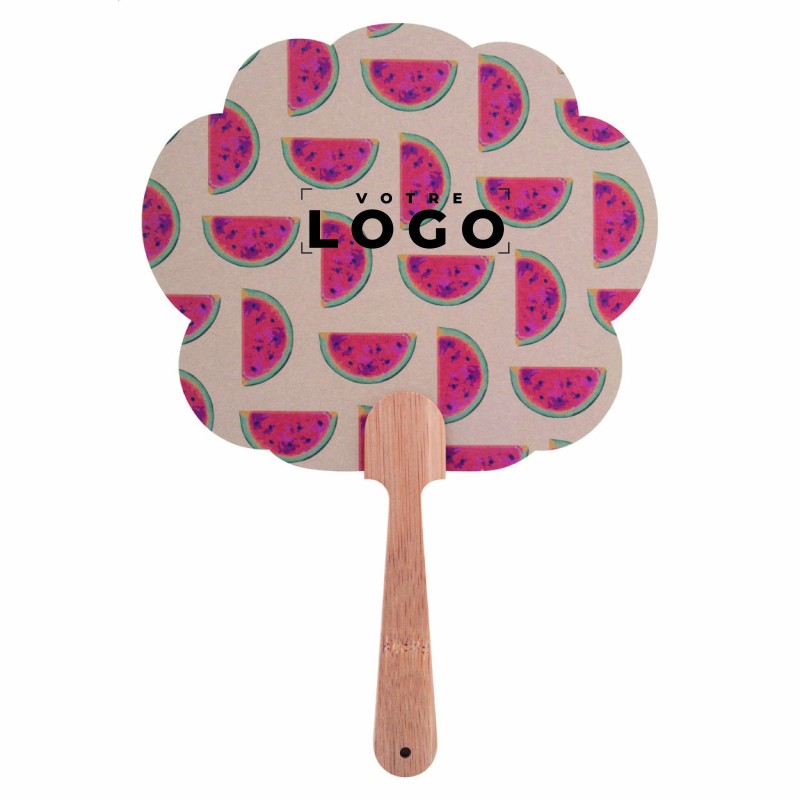 Éventail sur-mesure personnalisable en bambou | Goodies éco