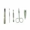 Set manucure 5 pièces en acier inoxydable – Boîte bambou