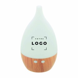 Humidificateur de bureau LED en plastique recyclé – Design bois