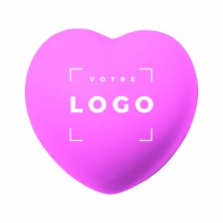 Balle anti-stress en forme de cœur en mousse PU – Objet publicitaire