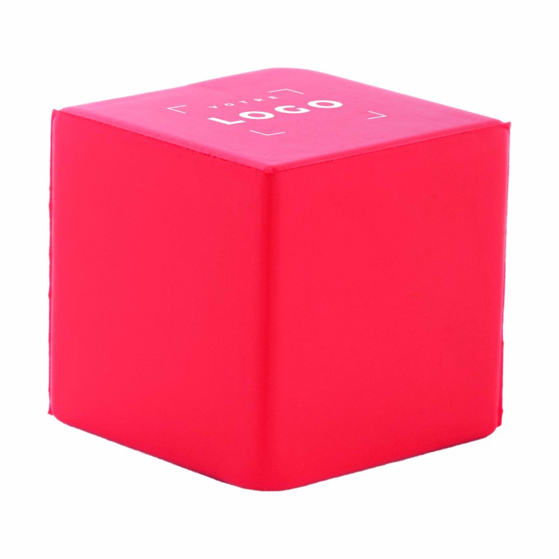 Balle anti-stress cube personnalisée – Goodie entreprise