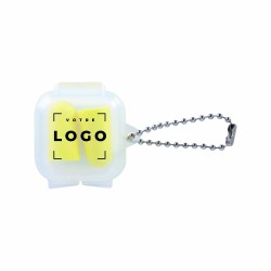 Bouchons d’oreille en PU avec boîte en polypropylène | Personnalisable