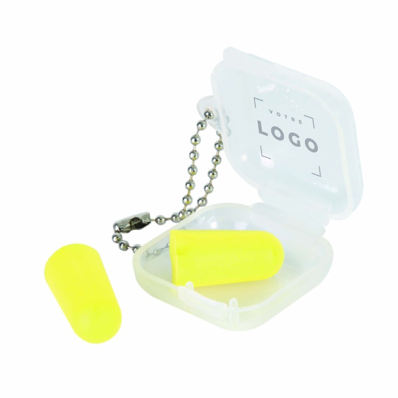 Bouchons d’oreille en PU avec boîte en polypropylène | Personnalisable