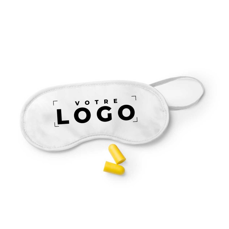 Ensemble de voyage personnalisé – Masque et bouchons d’oreille