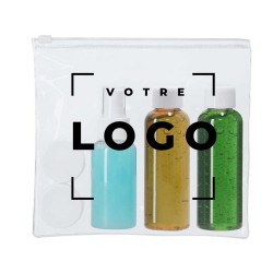Set de voyage 5 accessoires – Trousse personnalisable pour entreprise
