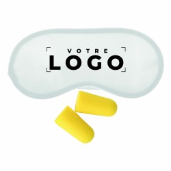 Set de voyage masque et bouchons d’oreille – Accessoire personnalisé