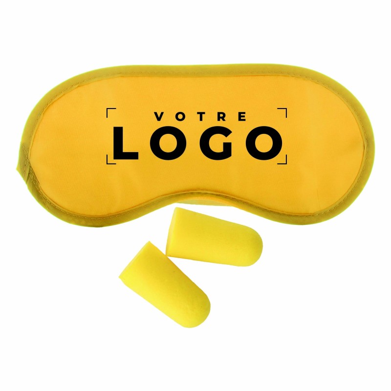 Set de voyage masque et bouchons d’oreille – Accessoire personnalisé