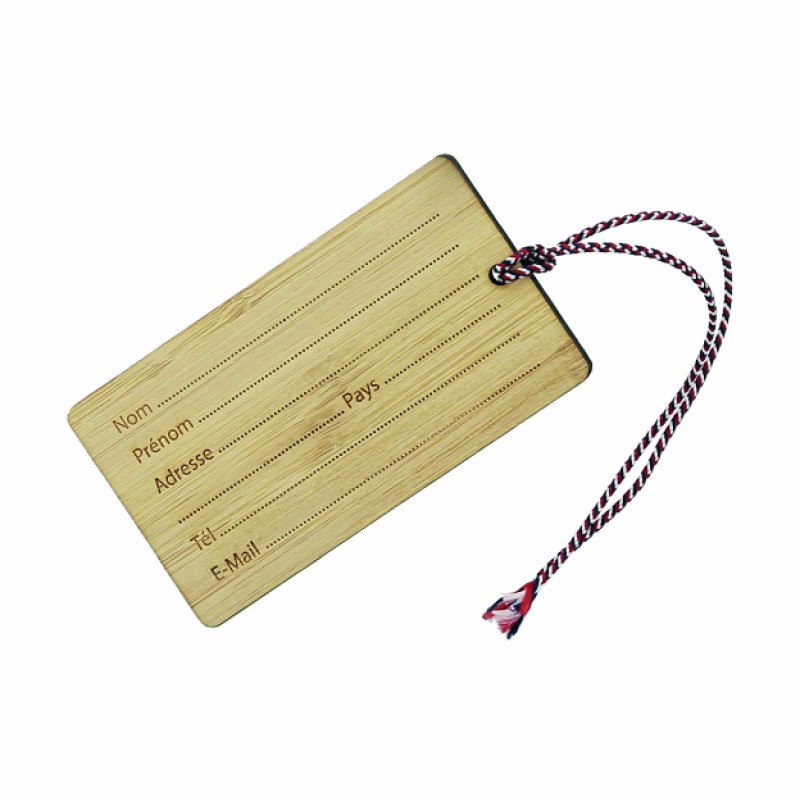 Étiquette à bagages personnalisée – Made in France pour entreprise