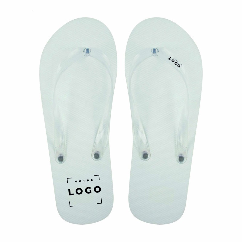 Tongs personnalisées en PE – Goodies été pour entreprise