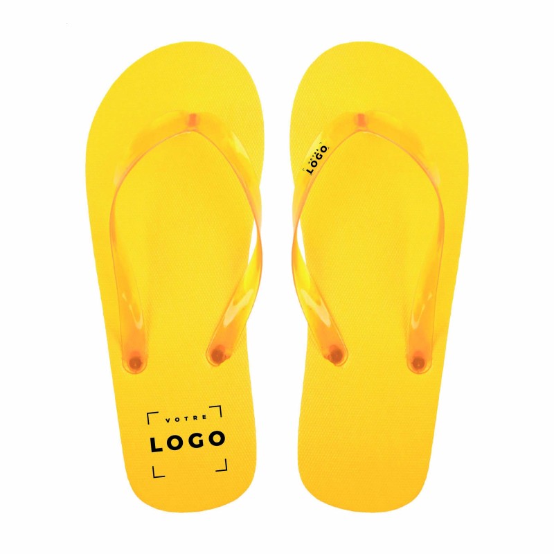 Tongs personnalisées en PE – Goodies été pour entreprise