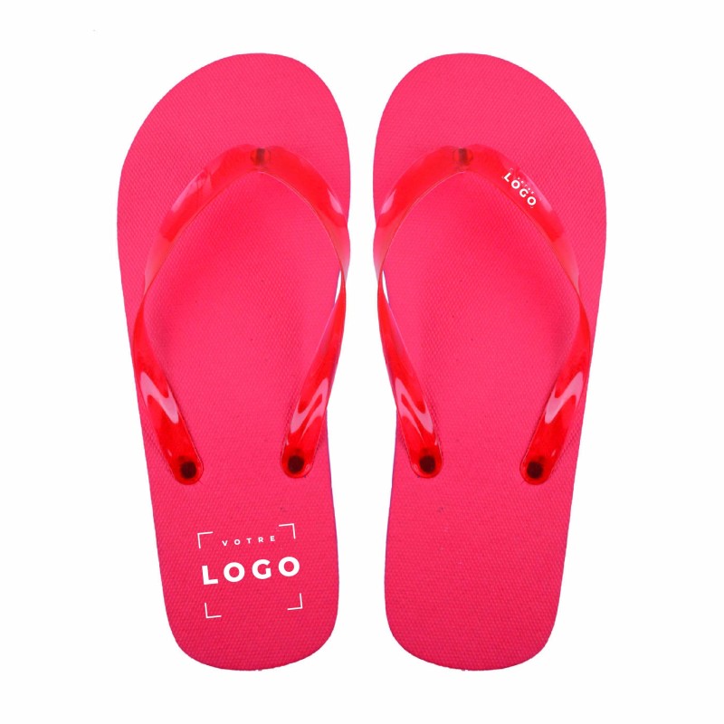 Tongs personnalisées en PE – Goodies été pour entreprise