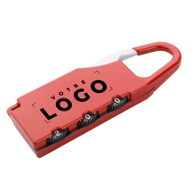 Cadenas à bagages personnalisé à code – Goodies voyage entrepris