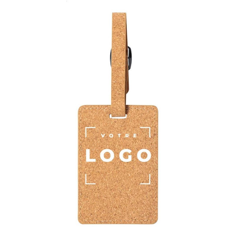 Étiquette à bagage en liège personnalisée – Goodies écologiques