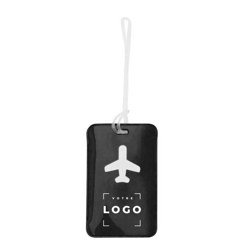 Étiquette à bagages en PVC personnalisée – Goodies voyage entreprise