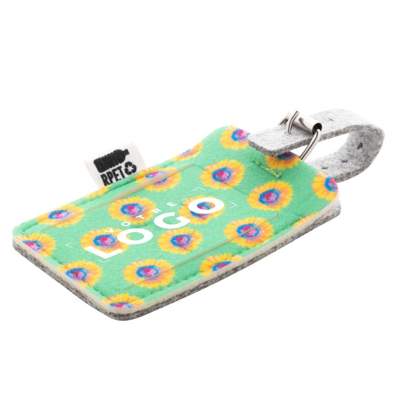 Étiquette à bagage RPET personnalisée – Goodies responsables