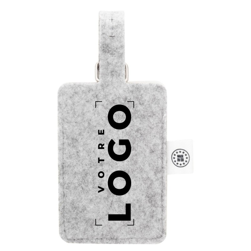 Étiquette à bagage RPET personnalisée – Goodies responsables