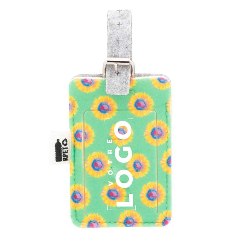 Étiquette à bagage RPET personnalisée – Goodies responsables